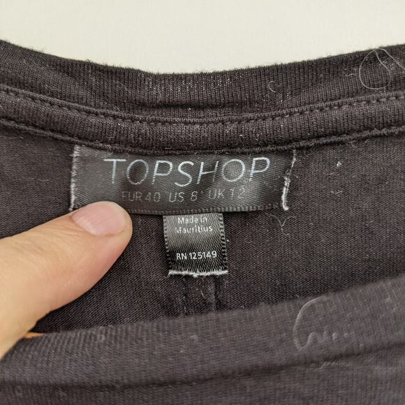 Topshop Basic Black Tee 8 - Picture 4 of 7